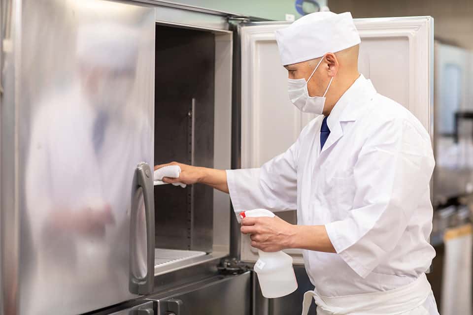 Hygiene management of kitchen